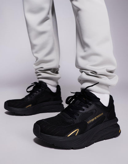 Armani Logo Mesh Mix Trainer
