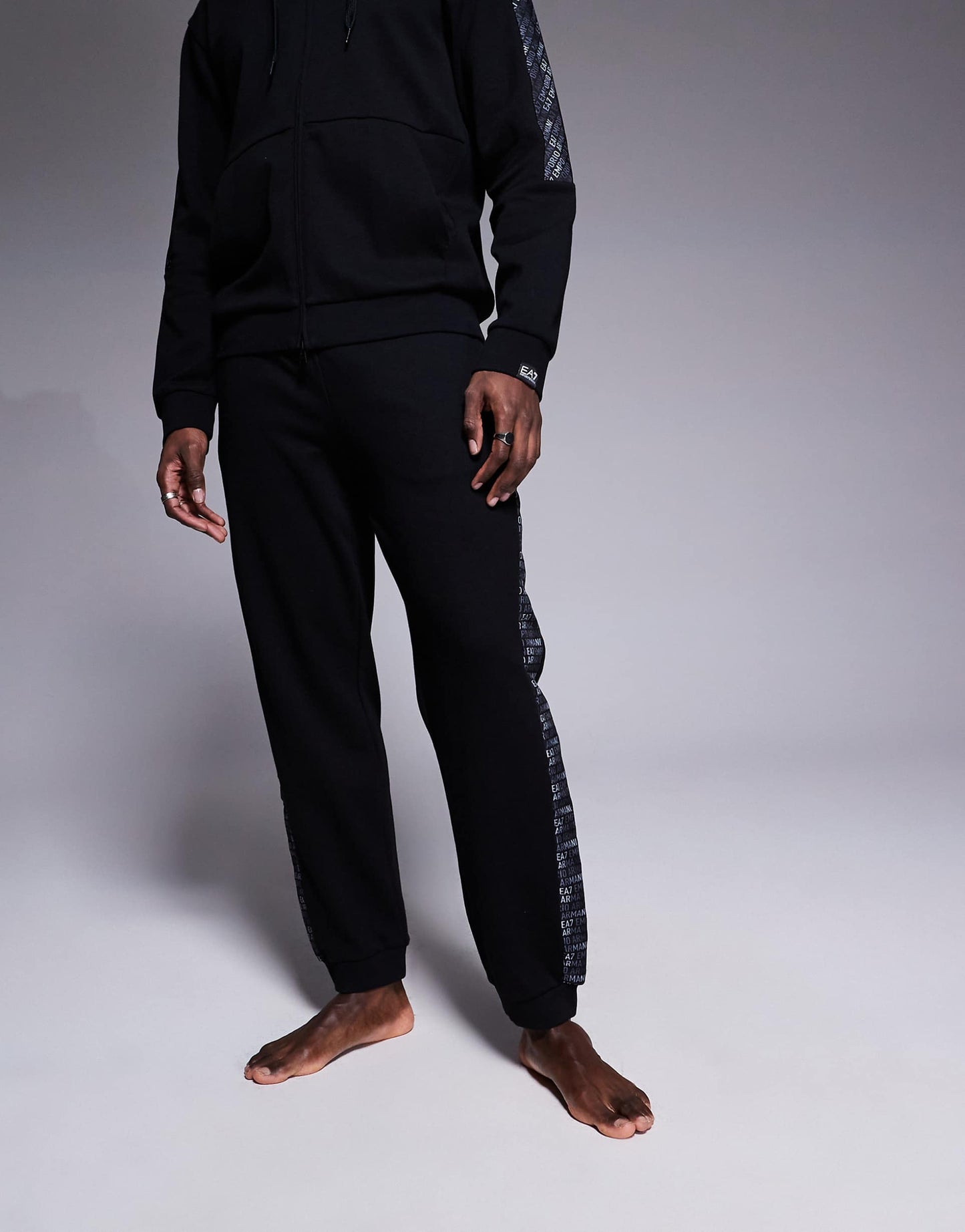 Armani Joggers Co-Ord With Logo Tape Detail