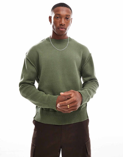 Knitted Exposed Seam Jumper