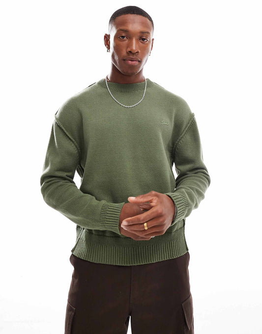 Knitted Exposed Seam Jumper