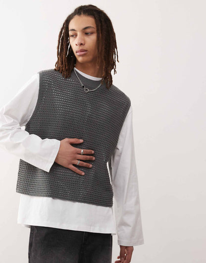 Knitted Oversized Vest