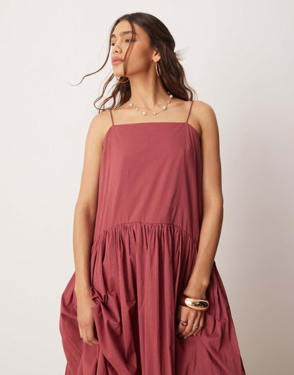 Dropped Waist Maxi Dress