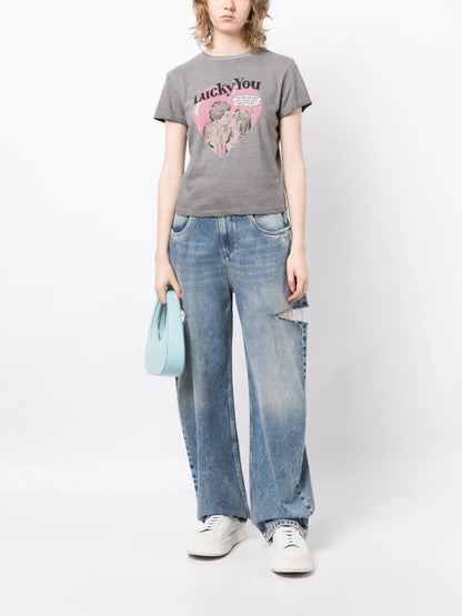 Graphic-Print Cotton T-Shirt