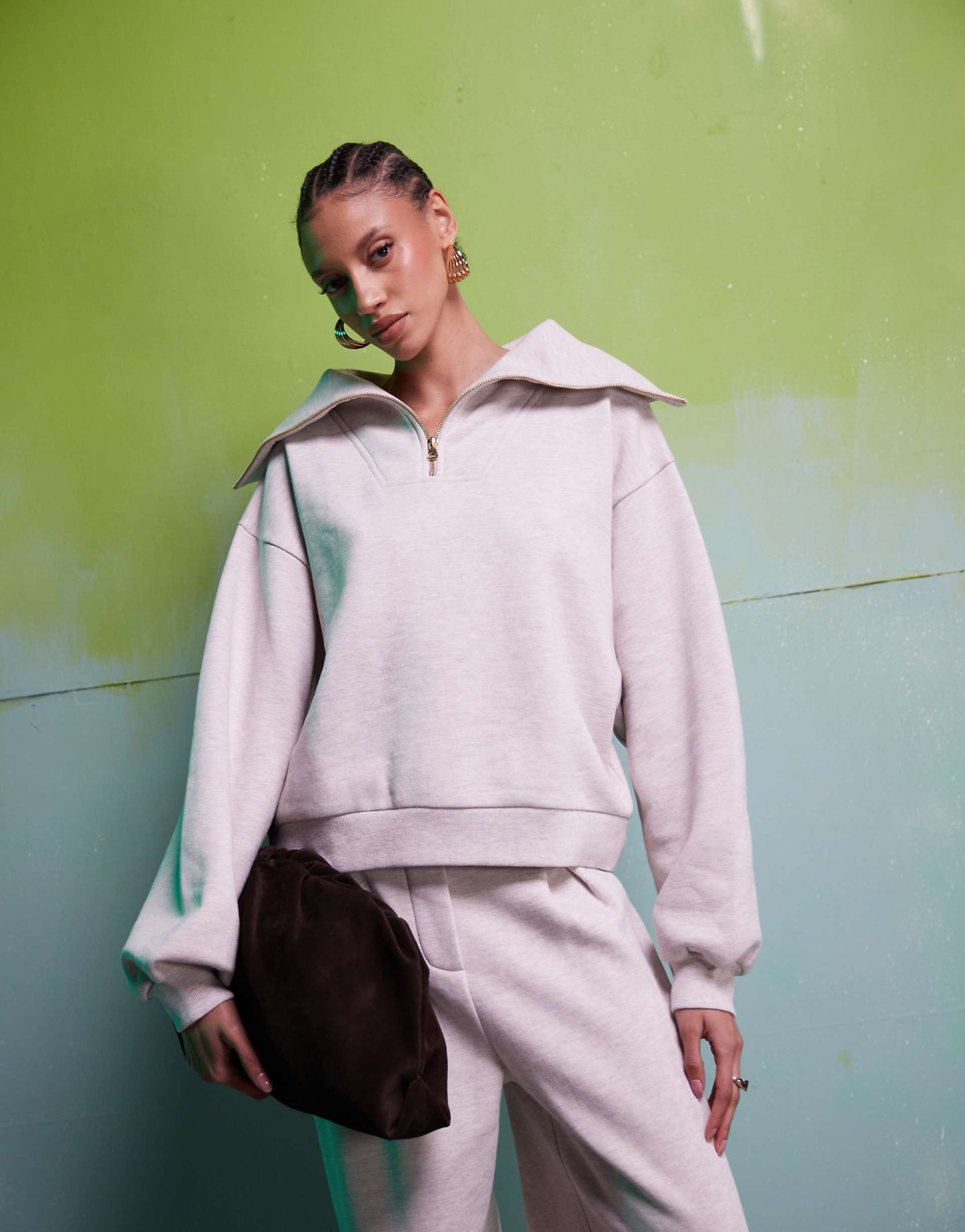 Co-Ord Heavyweight Half Zip Sweat