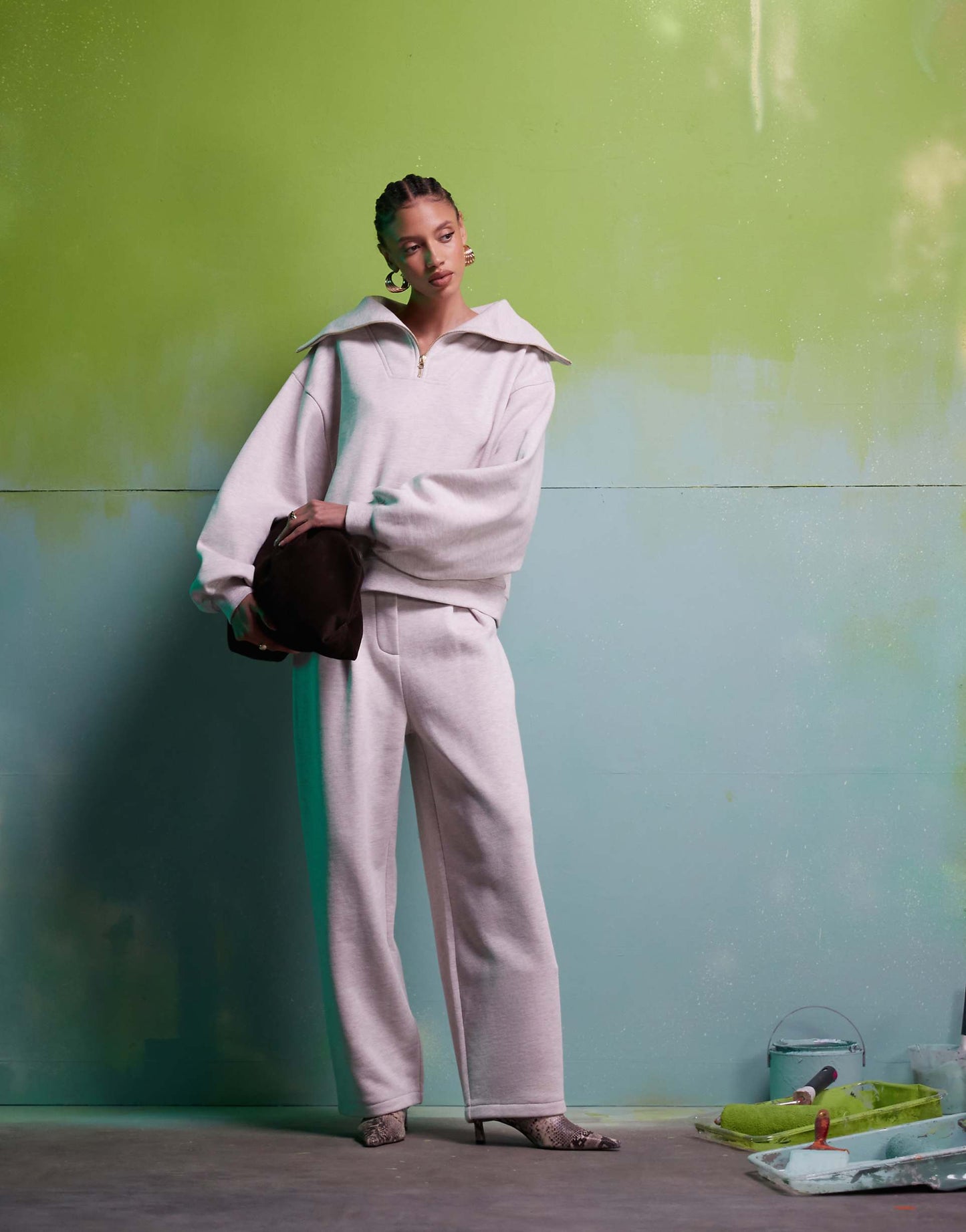 Co-Ord Heavyweight Half Zip Sweat