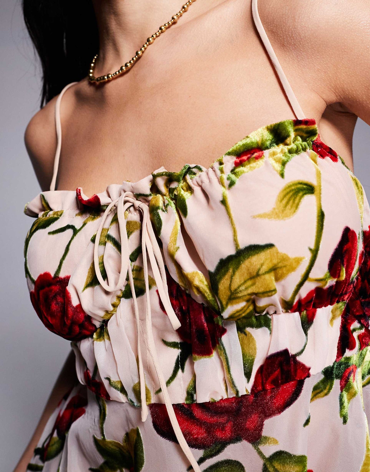 London Tie Bust Detail Cami Top Co-Ord