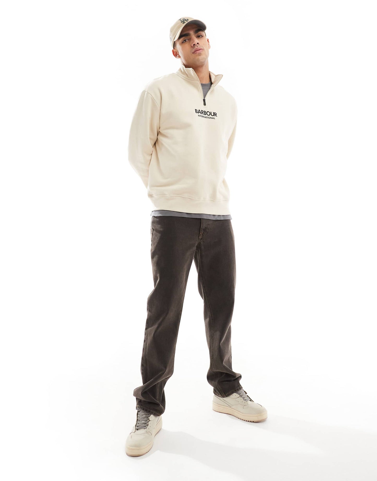 International Formula Oversized Half Zip Sweatshirt