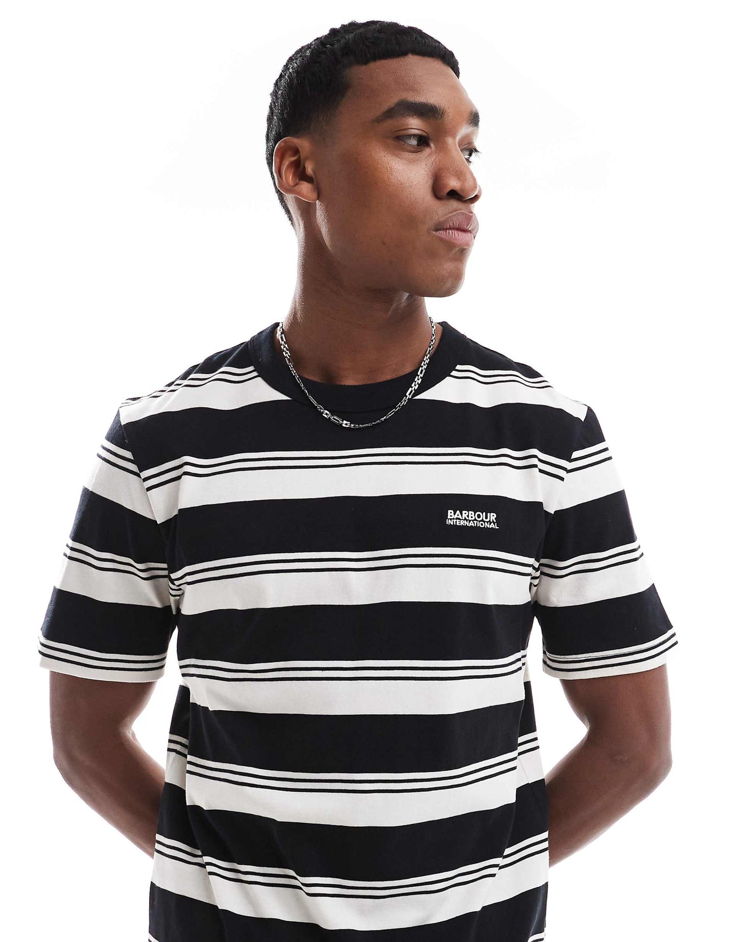 International Nelson Bold Stripe Logo T-Shirt