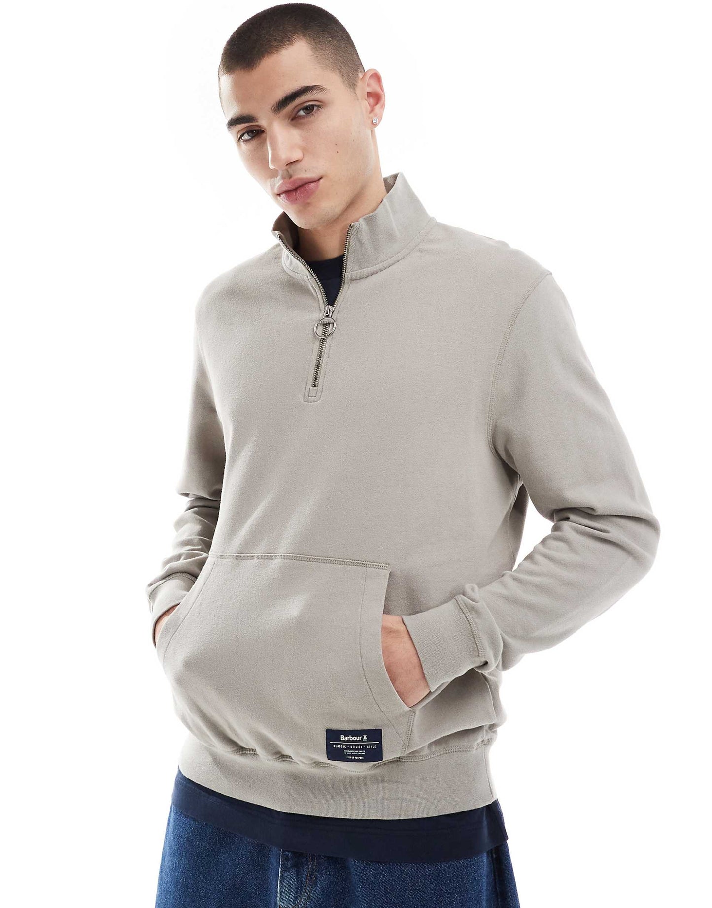 Skipton Collegiate Back Logo Half-Zip Sweatshirt