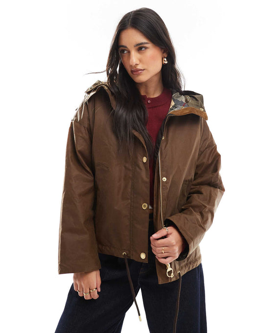 Re-Engineered Inez Wax Hooded Jacket