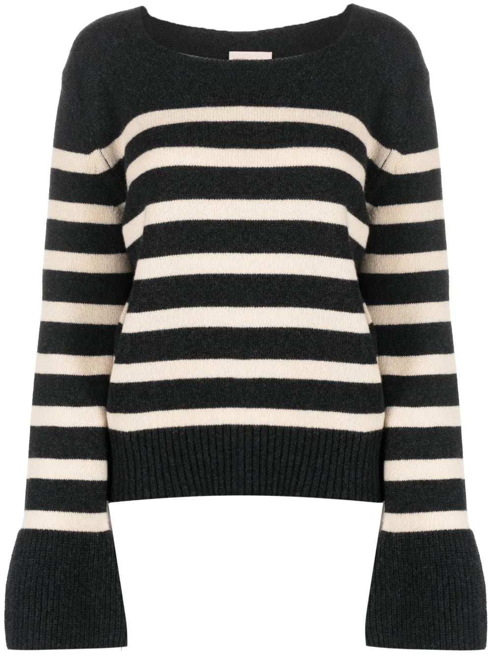 Striped Boat-Neck Jumper