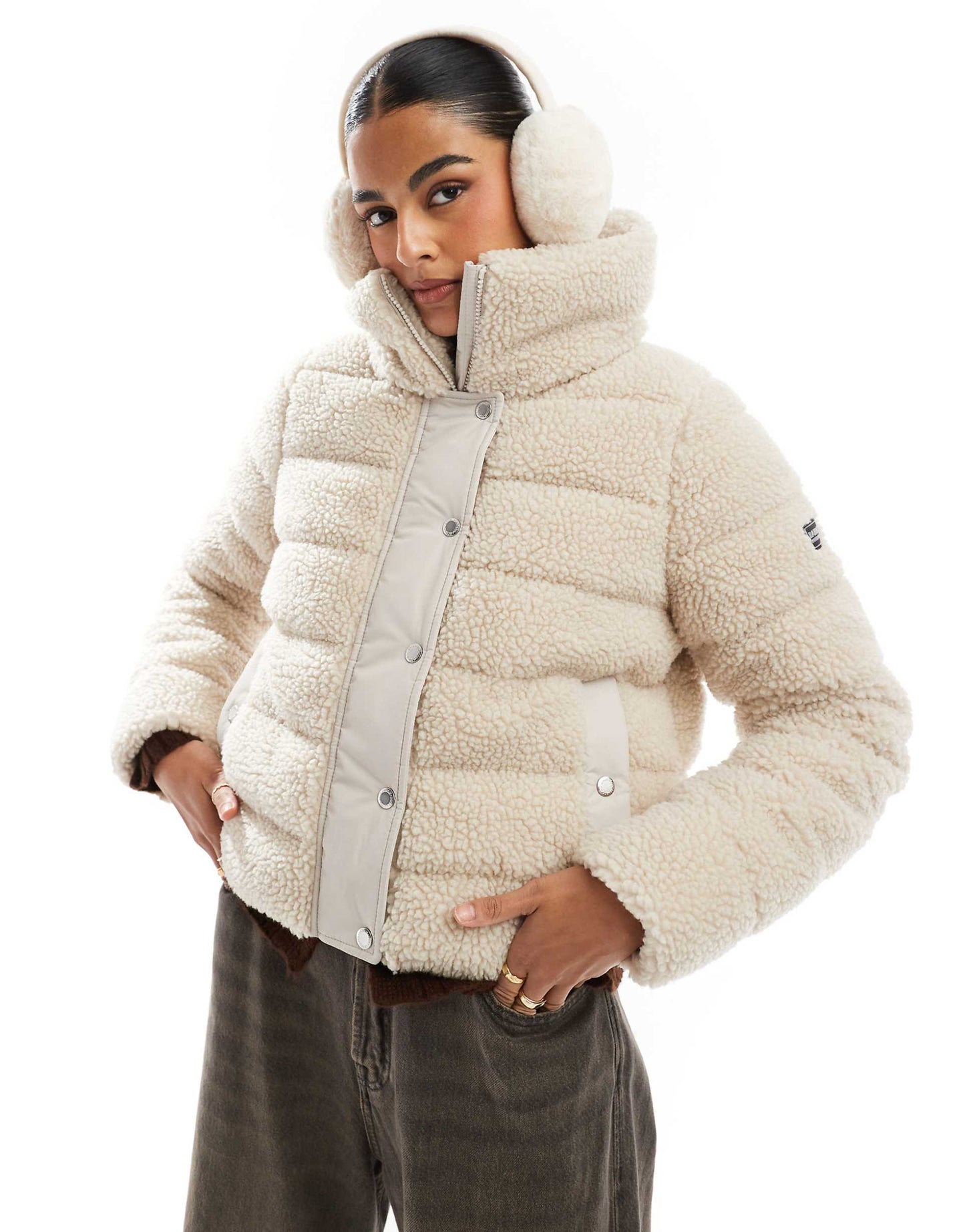 International Franchesca Fleece Puffer Jacket