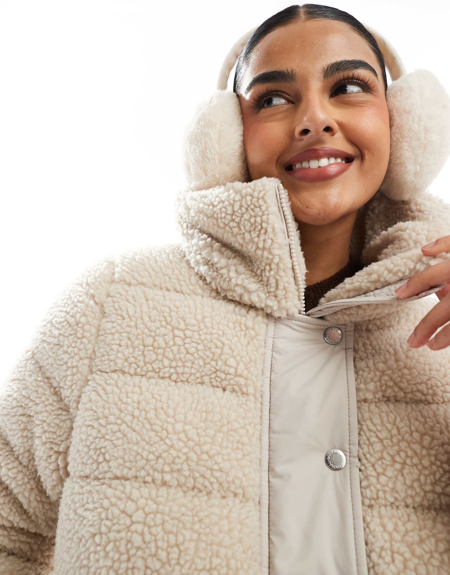 International Franchesca Fleece Puffer Jacket