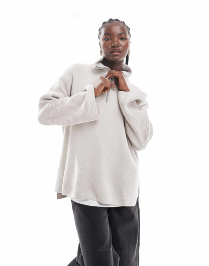 International Franchesca Knitted Half Zip Jumper