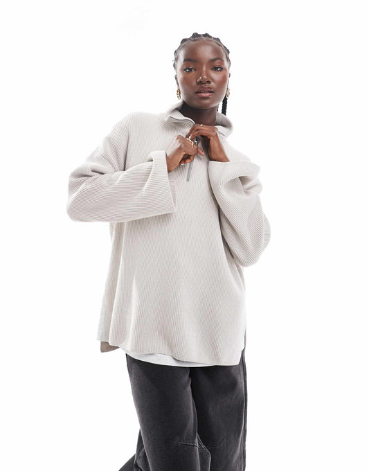 International Franchesca Knitted Half Zip Jumper