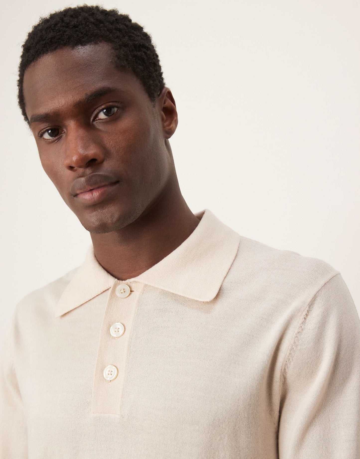 Merino Wool Knitted Polo Shirt