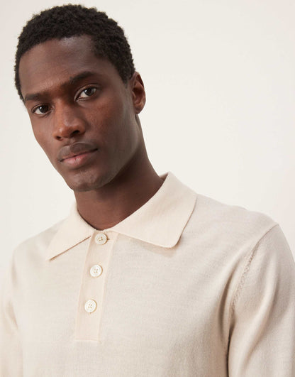 Merino Wool Knitted Polo Shirt