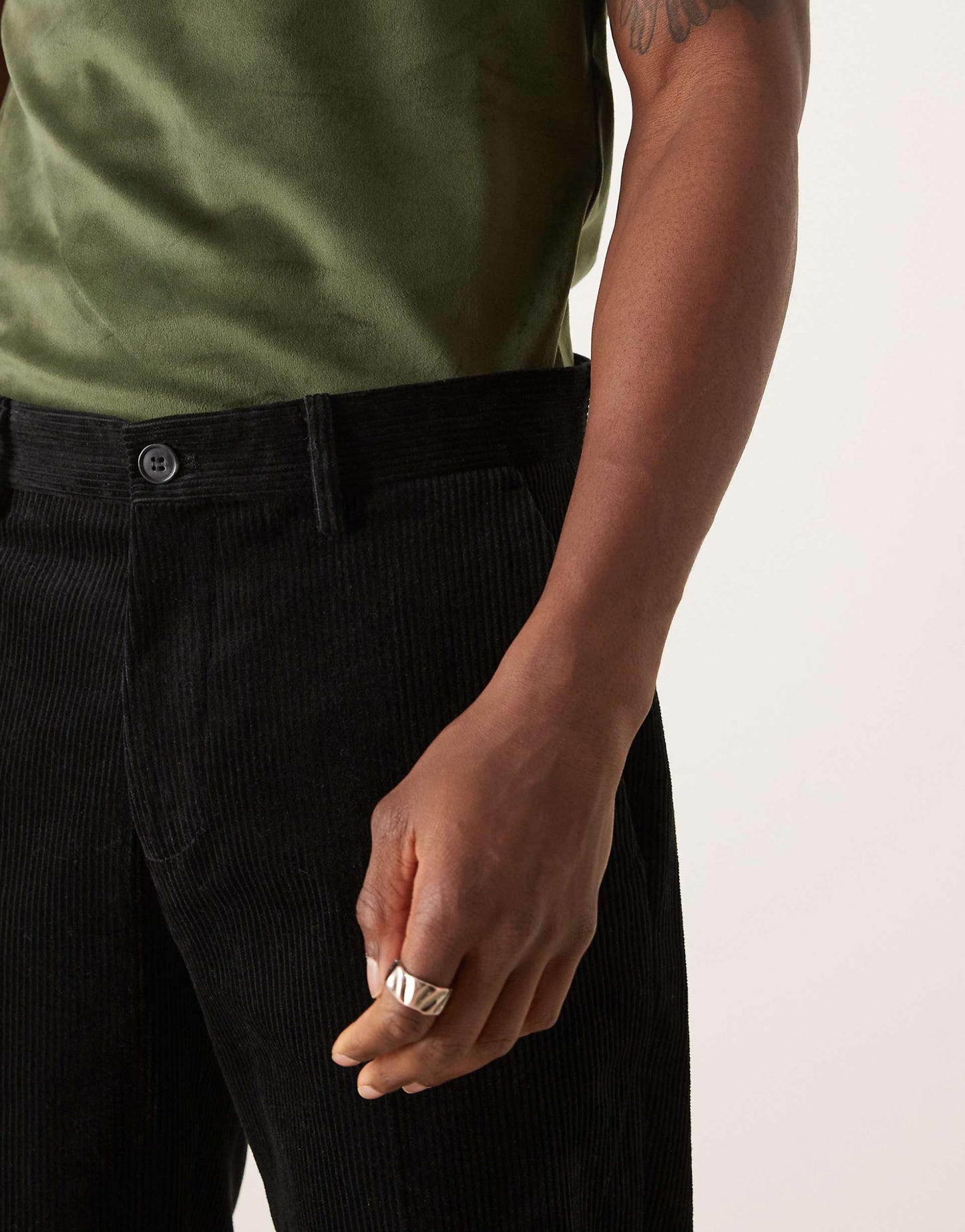 Bowie Regular Fit Cord Suit Trouser