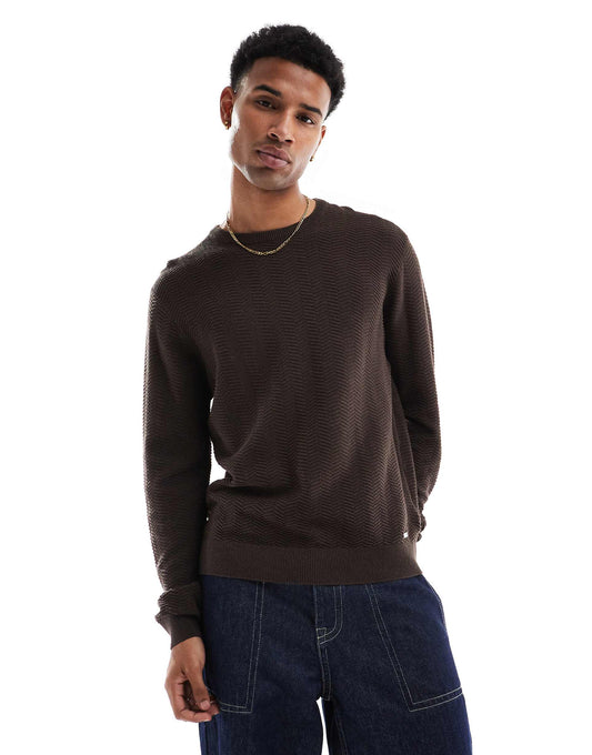 Crew Neck Knitted Jumper