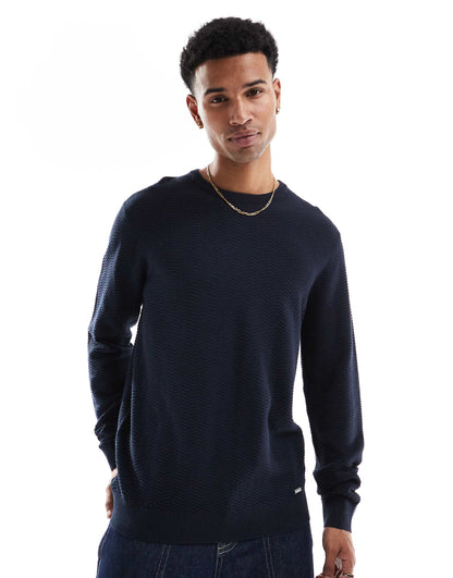 Crew Neck Knitted Jumper