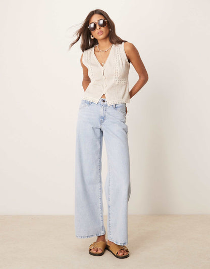 Lace Trim Waistcoat