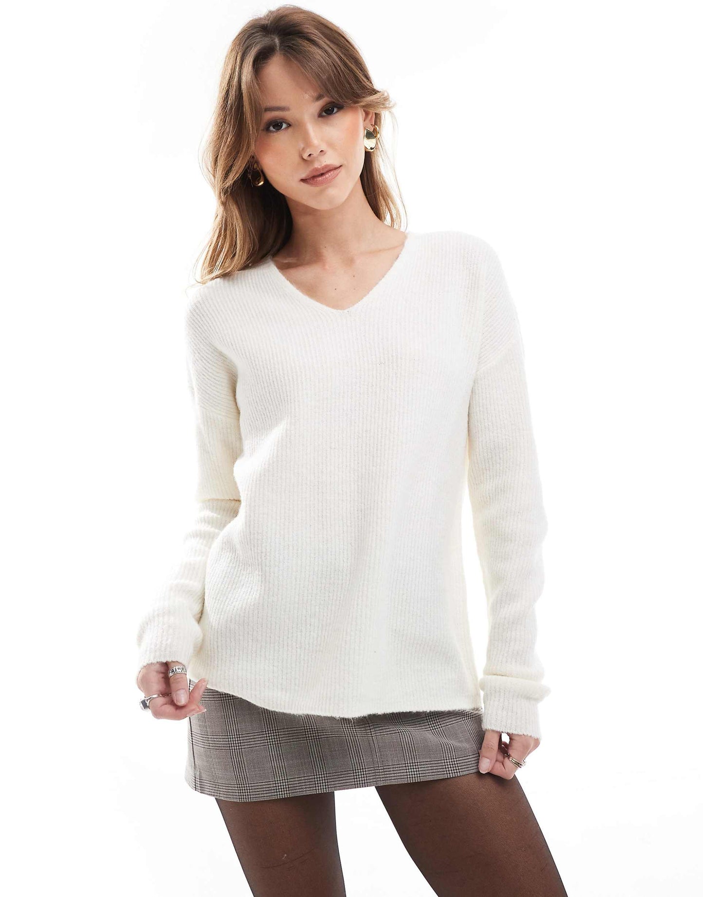 V Neck Slouchy Jumper