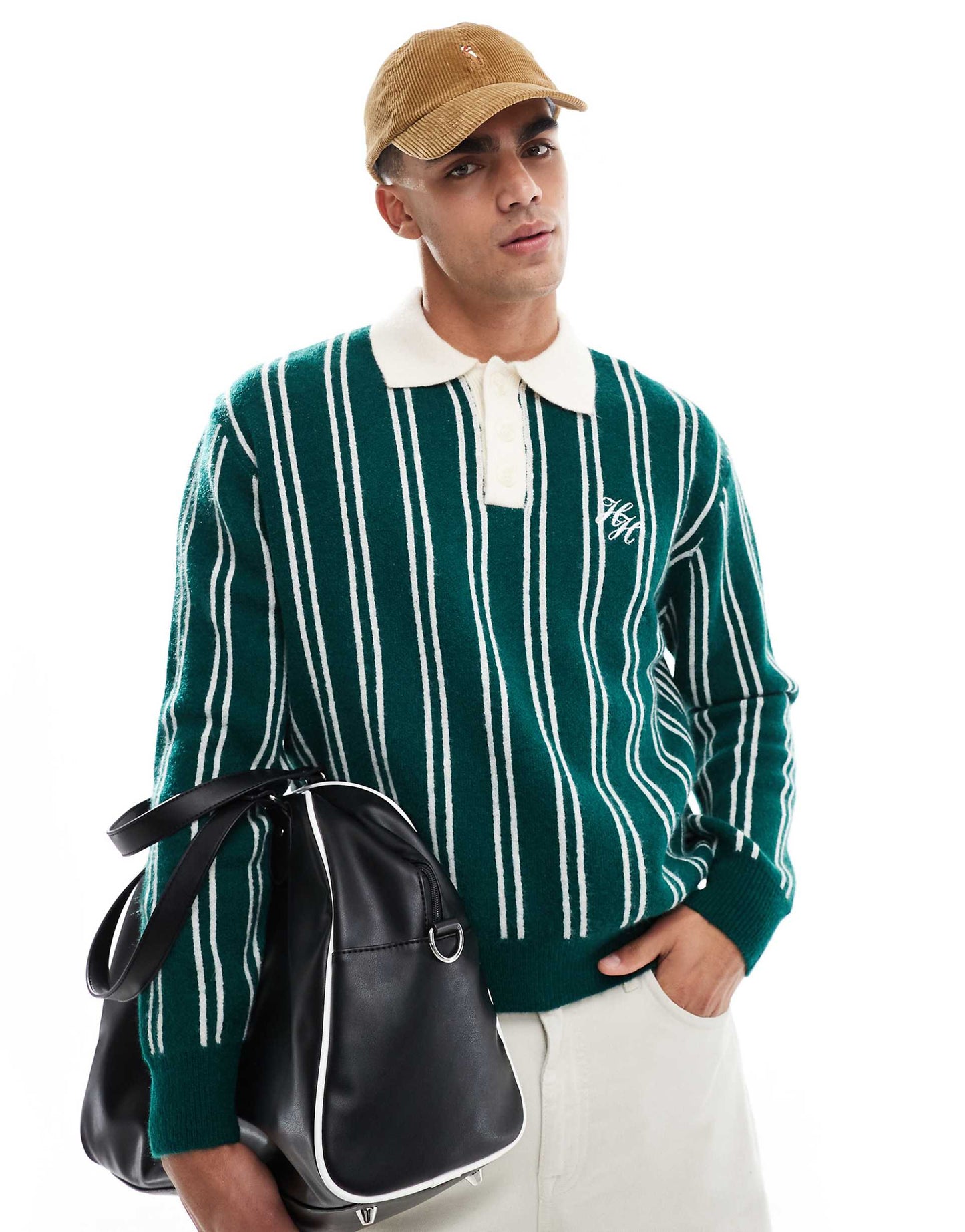 Stripe Knitted Polo