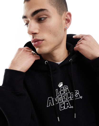 Los Angeles Printed Hoodie