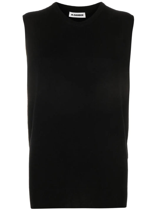 Sleeveless Cashmere Top