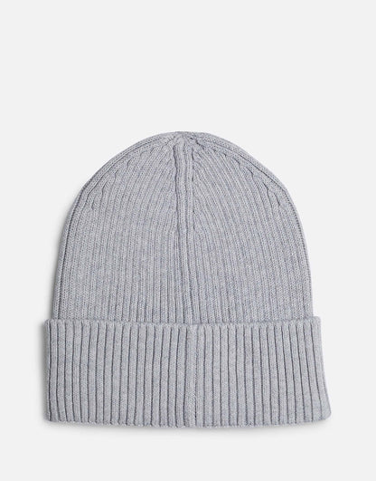 Heritage Badge Rib-Knit Beanie