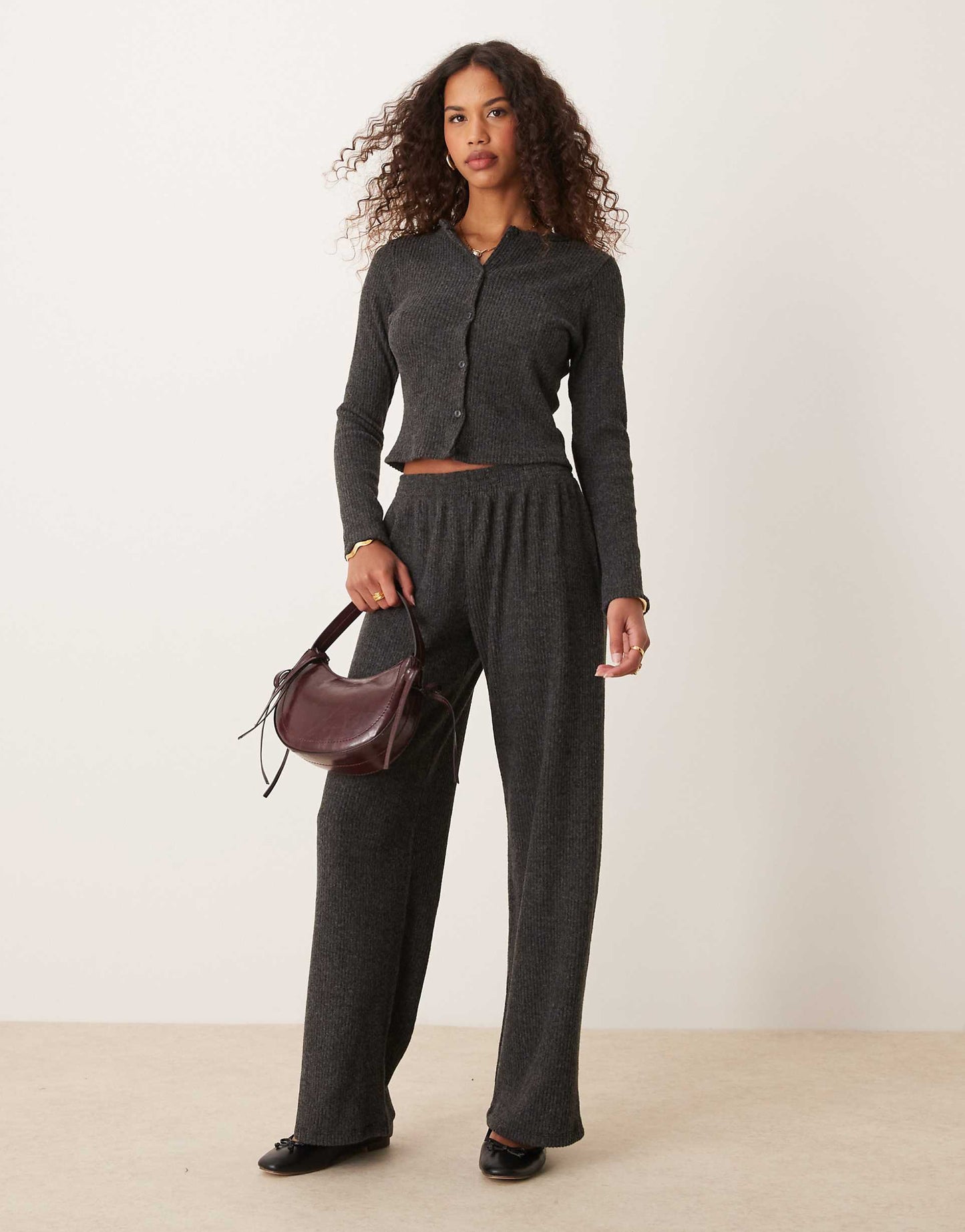 Brushed Rib Cardi
