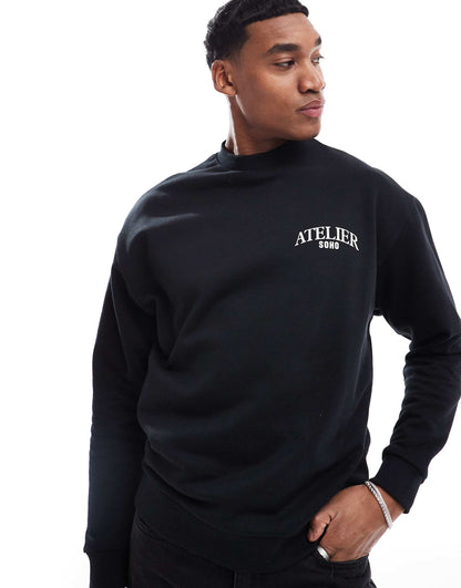 Oversized Sweatshirt With Back Print