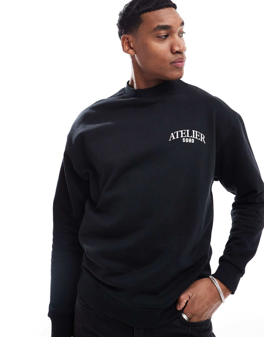 Oversized Sweatshirt With Back Print