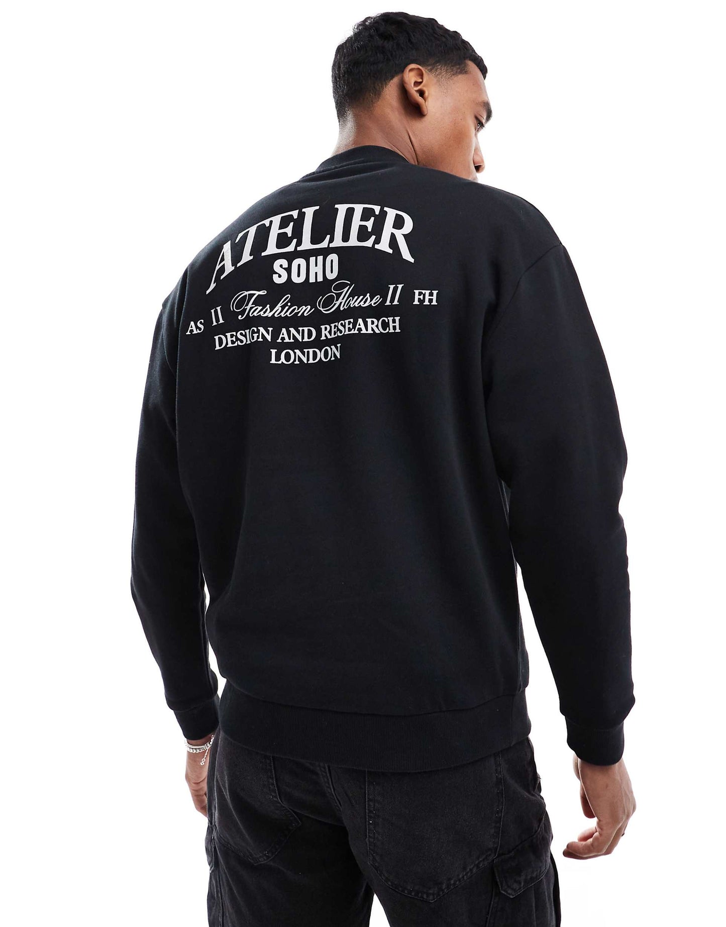 Oversized Sweatshirt With Back Print