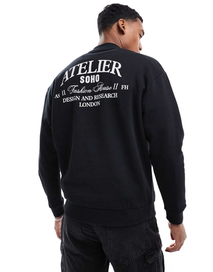 Oversized Sweatshirt With Back Print