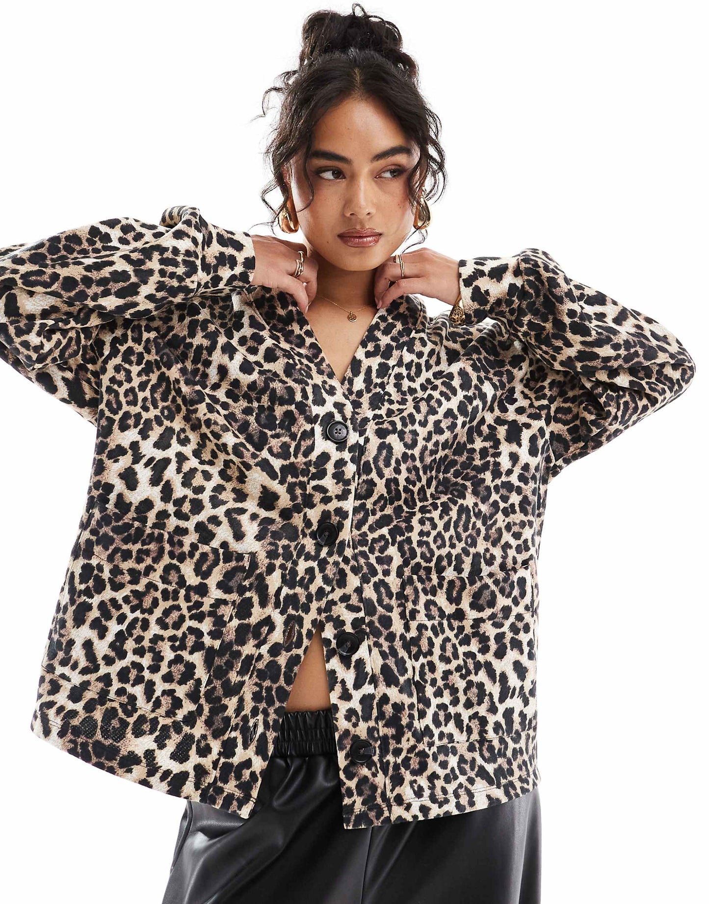 Heavyweight Loopback Longline Cardigan