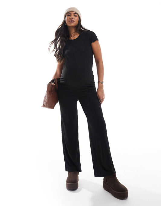 Maternity Wide Leg Trousers