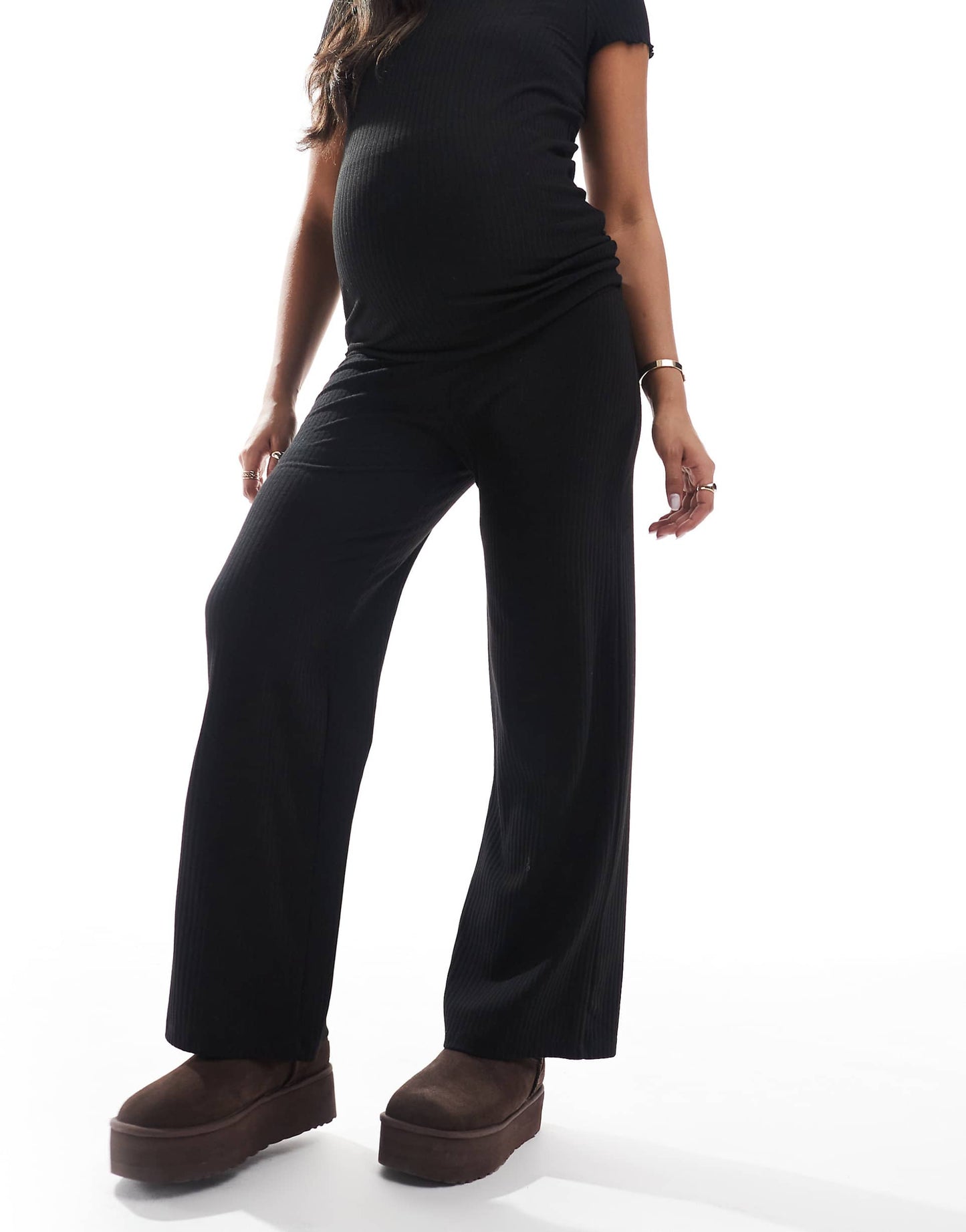 Maternity Wide Leg Trousers