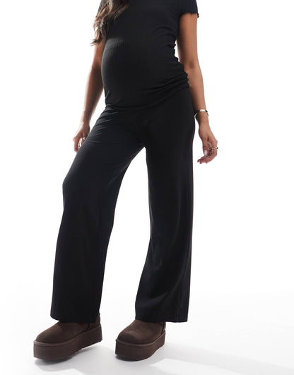 Maternity Wide Leg Trousers