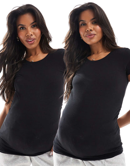 Maternity 2-Pack Short Sleeve T-Shirt