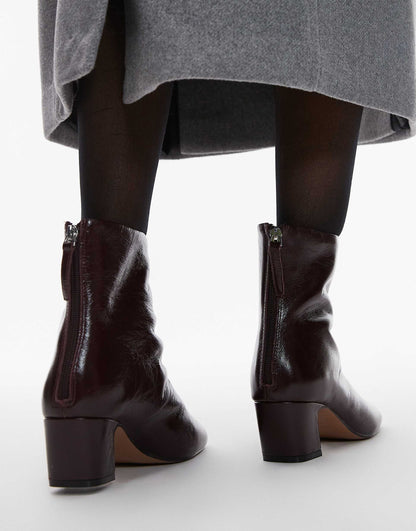 Leather Heeled Boots