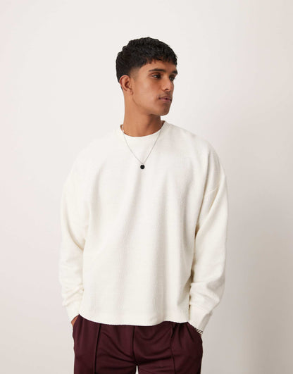 Extreme Oversized Long Sleeve T-Shirt With Baggy Sleeves