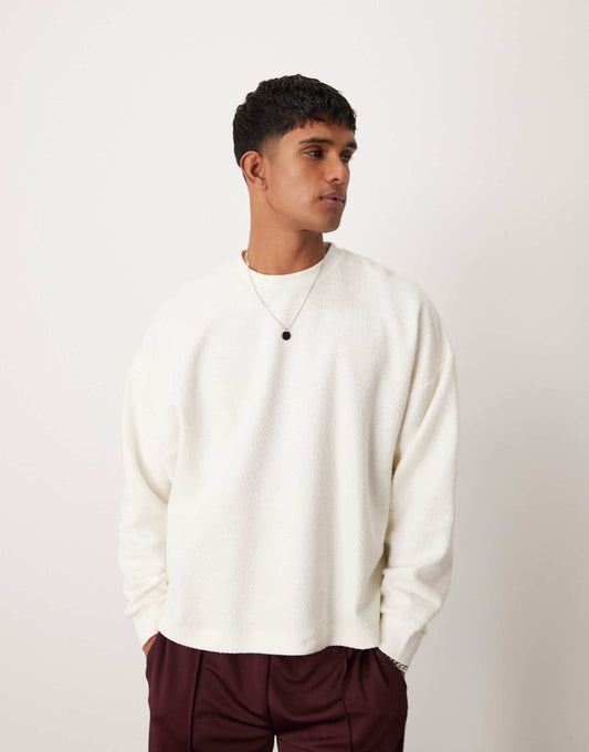 Extreme Oversized Long Sleeve T-Shirt With Baggy Sleeves