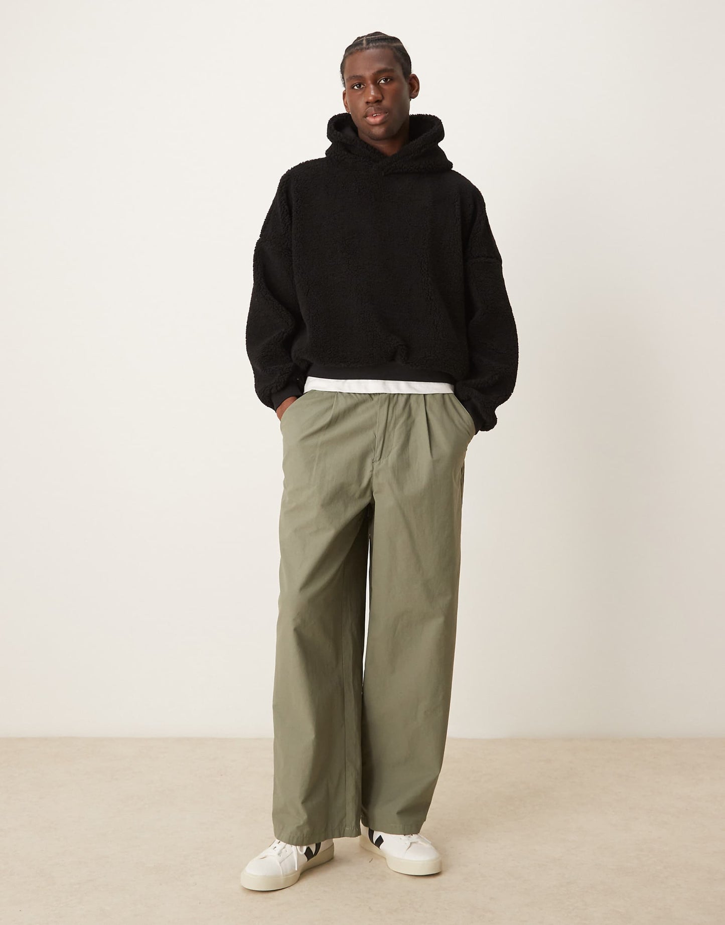 Extreme Oversized Cropped Hoodie