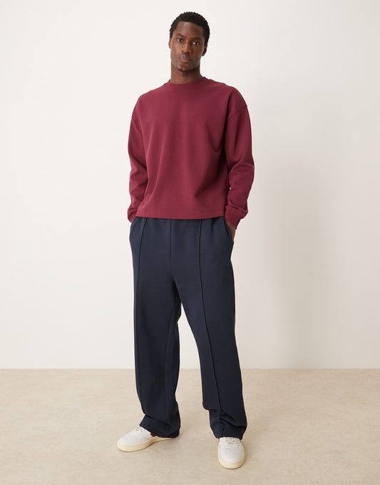 Premium Interlock Oversized Boxy Long Sleeve T-Shirt 300Gsm