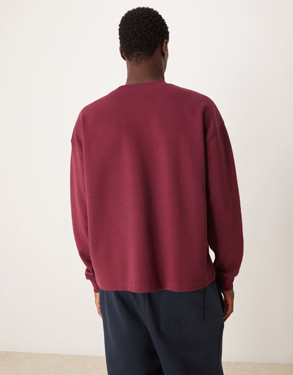 Premium Interlock Oversized Boxy Long Sleeve T-Shirt 300Gsm