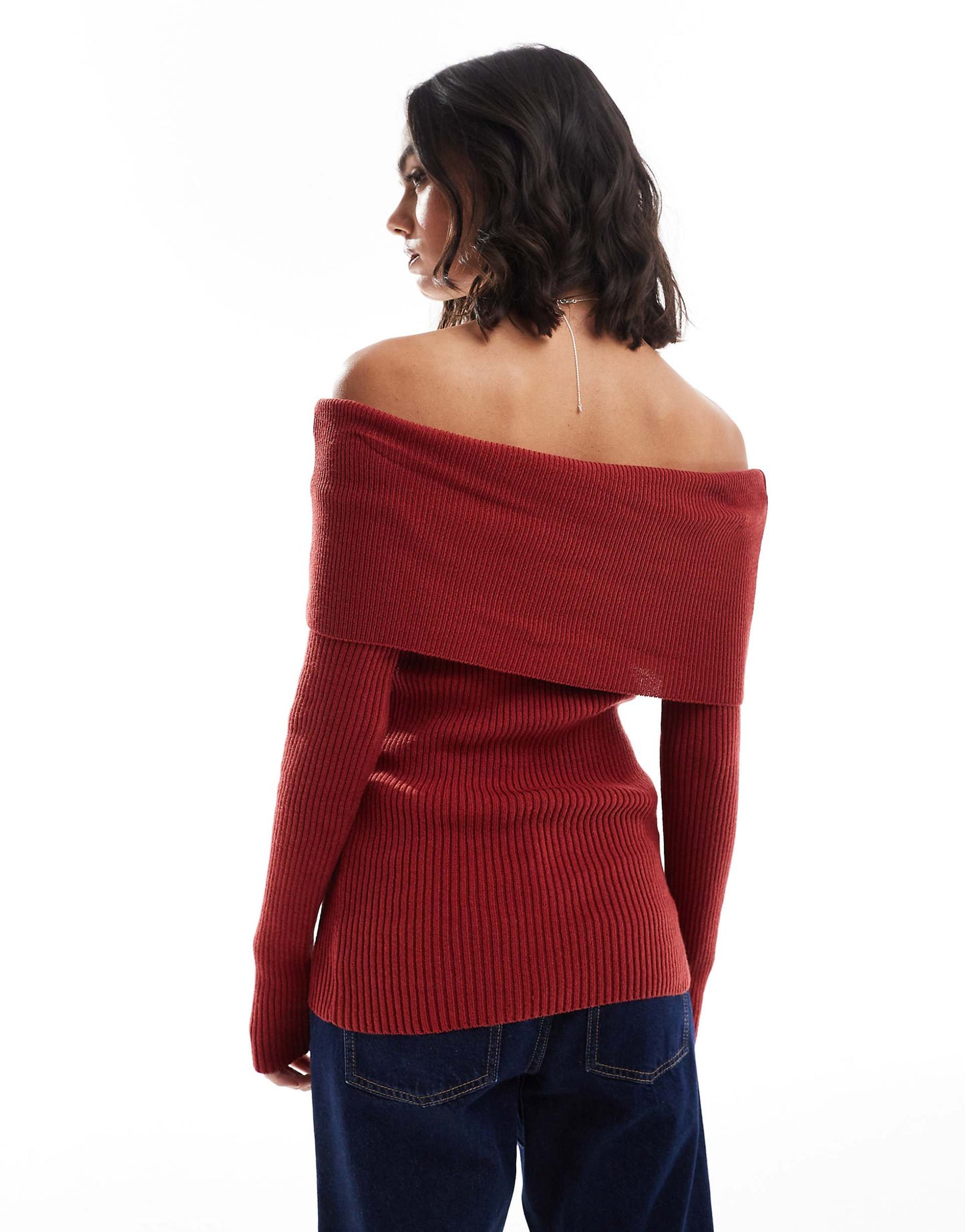 Knitted Bardot Top