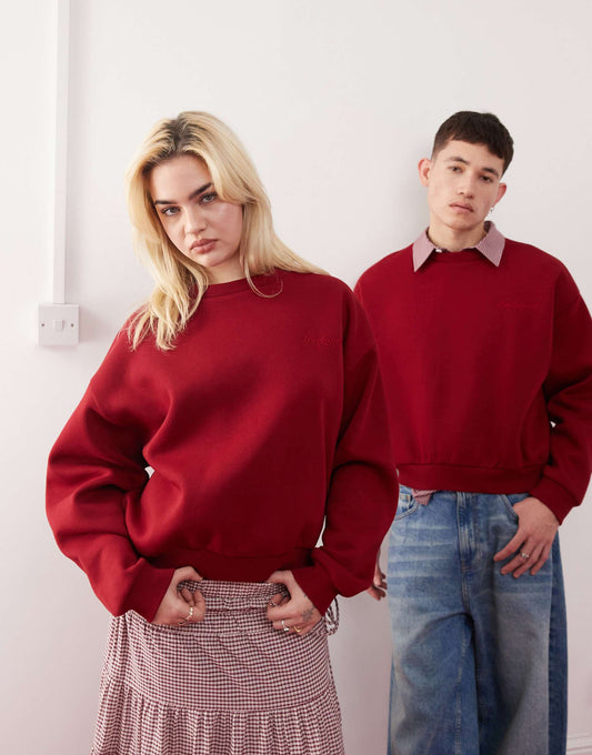 Unisex Heavyweight Cropped Boxy Sweatshirt