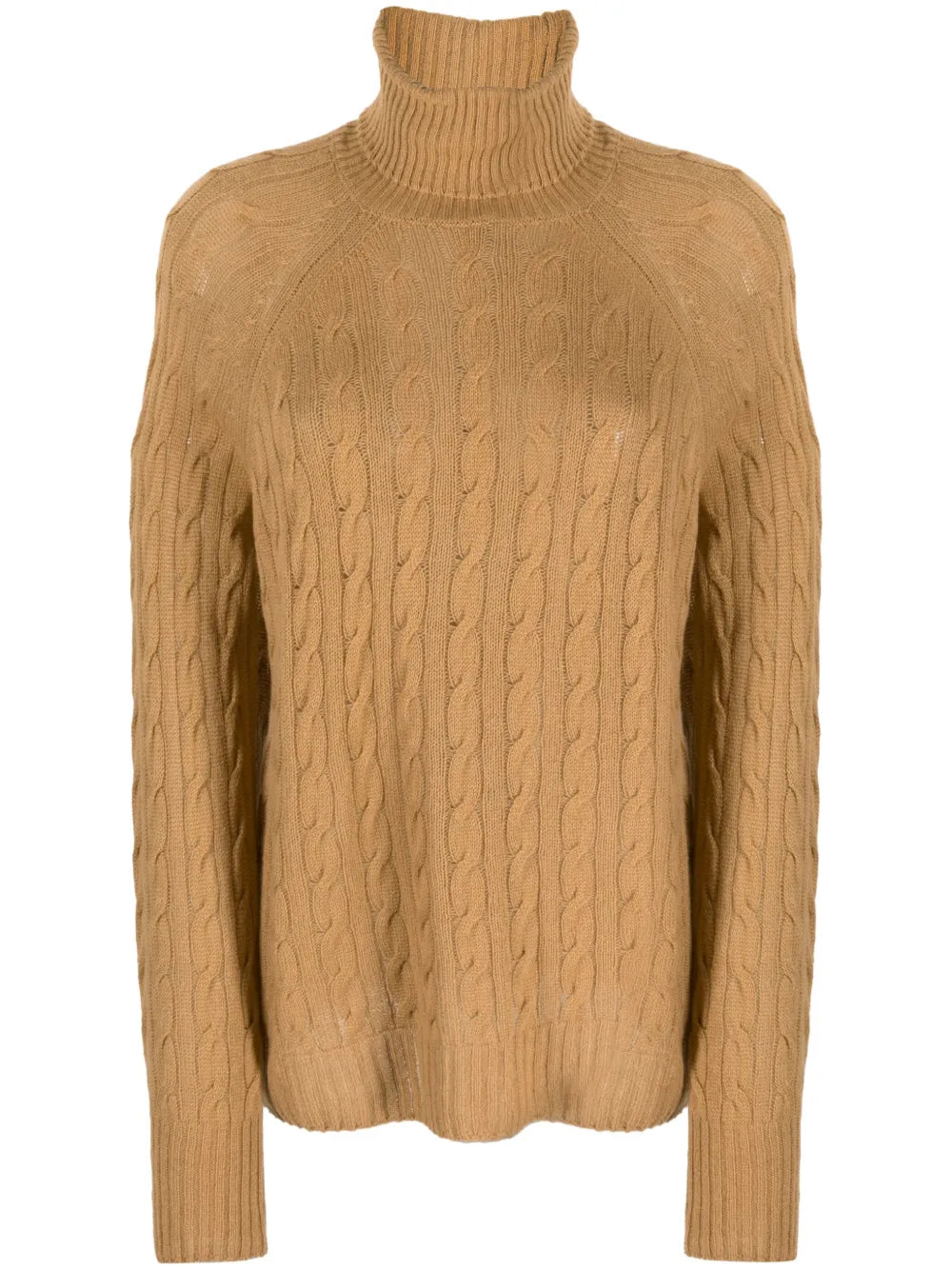 Cable-Knit Roll-Neck Jumper