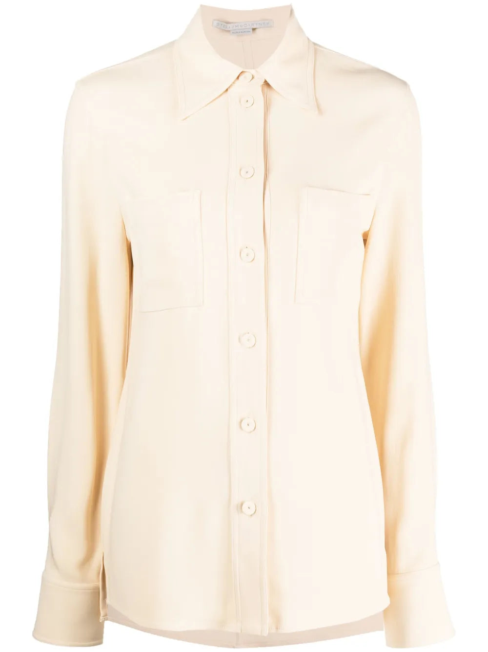 Pointed-Collar Button-Up Shirt
